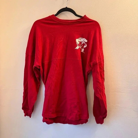 Vintage Maryland UMD Terps Spirit Jersey (XS/S/M) Red with Flag Fan Gear - Picture 3 of 5